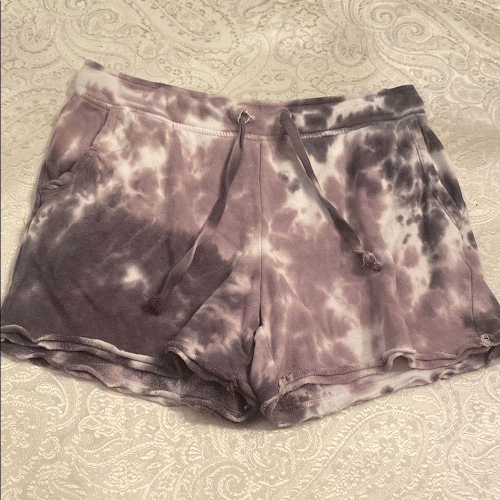 Purple and White Athletic Shorts with Comfortable Fit